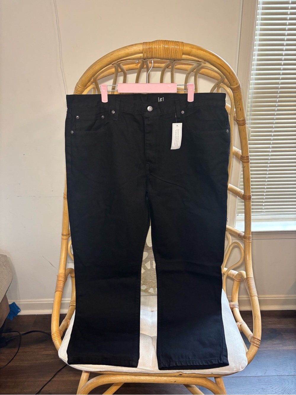 George’s Men's Black Straight-Leg Jeans NWT